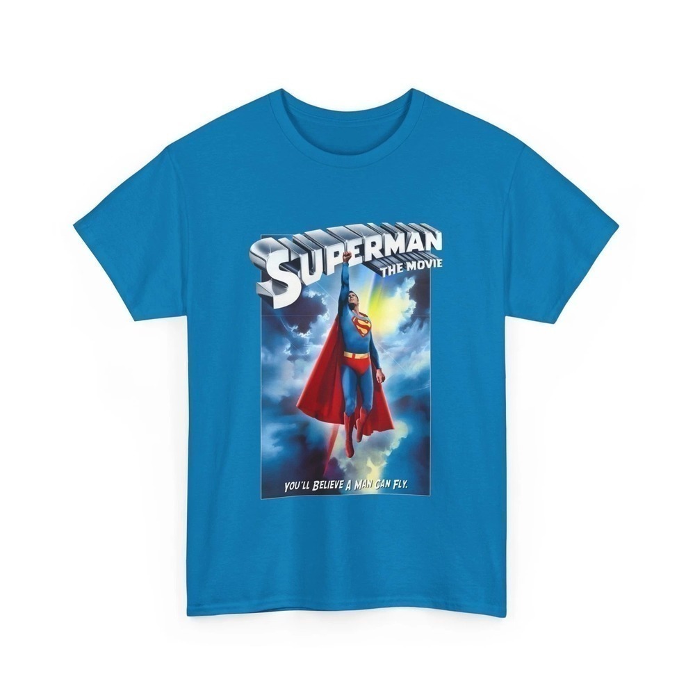 Superman Semi Fitted Casual Everyday Hero Graphic Comic Fan Style Unisex T-Shirt